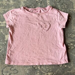 Crewcuts Light Pink Heart Tee